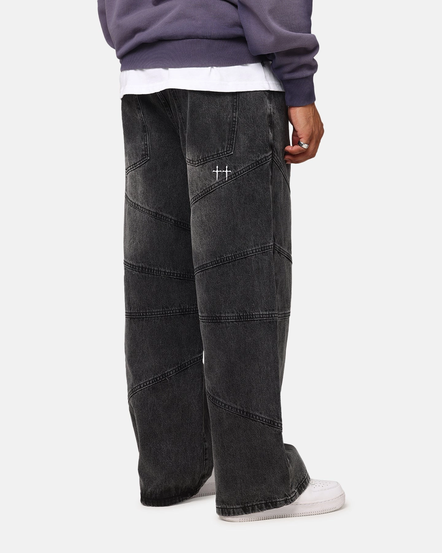 Premium Elegant Morning Stroll Professional Wear Brunch Outfit Saint Morta Amplus Armoury Jeans Black Shadow