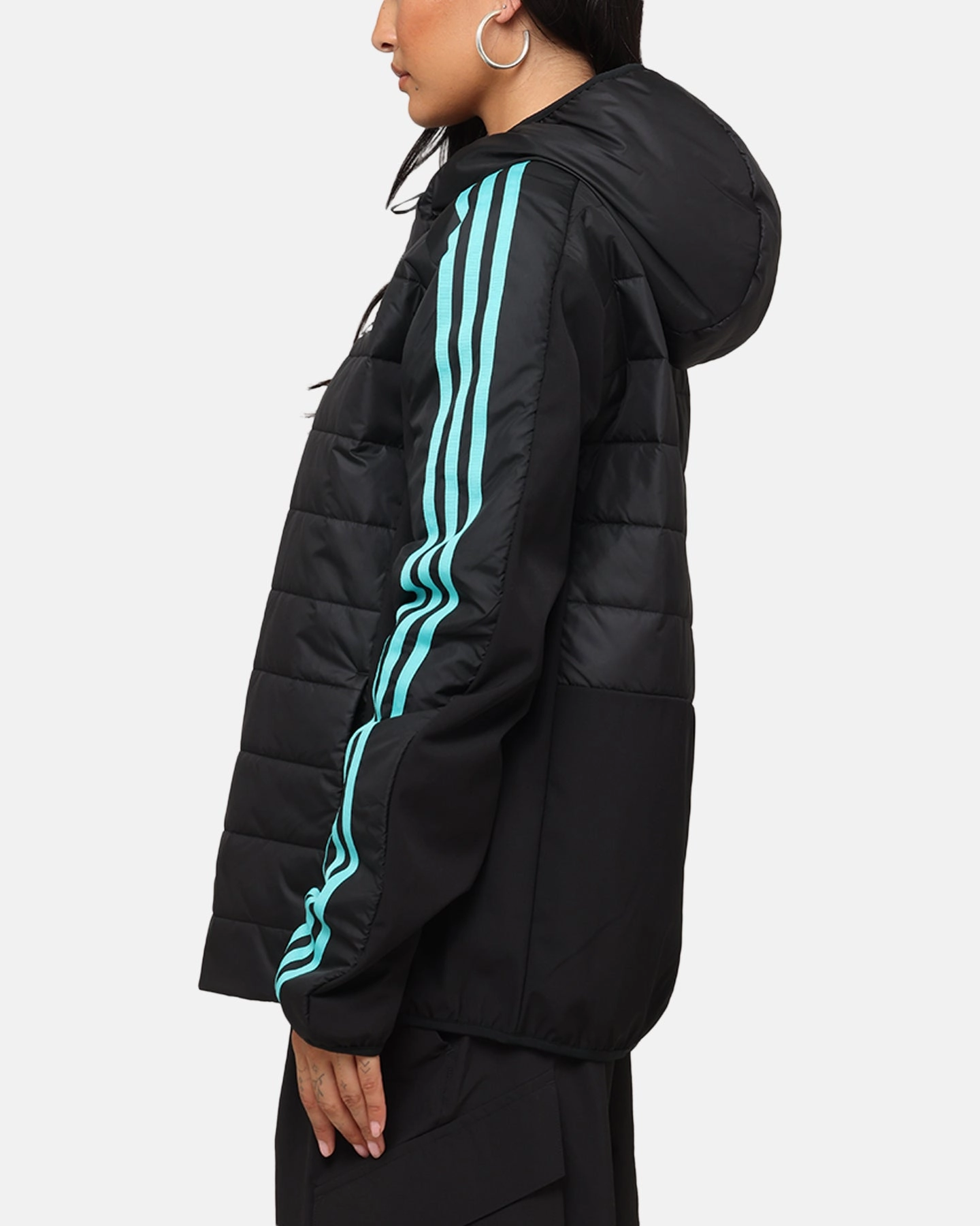 Celebrate adidas x Mercedes-AMG PETRONAS Formula One F1 DNA Puffer Jacket Black/White
