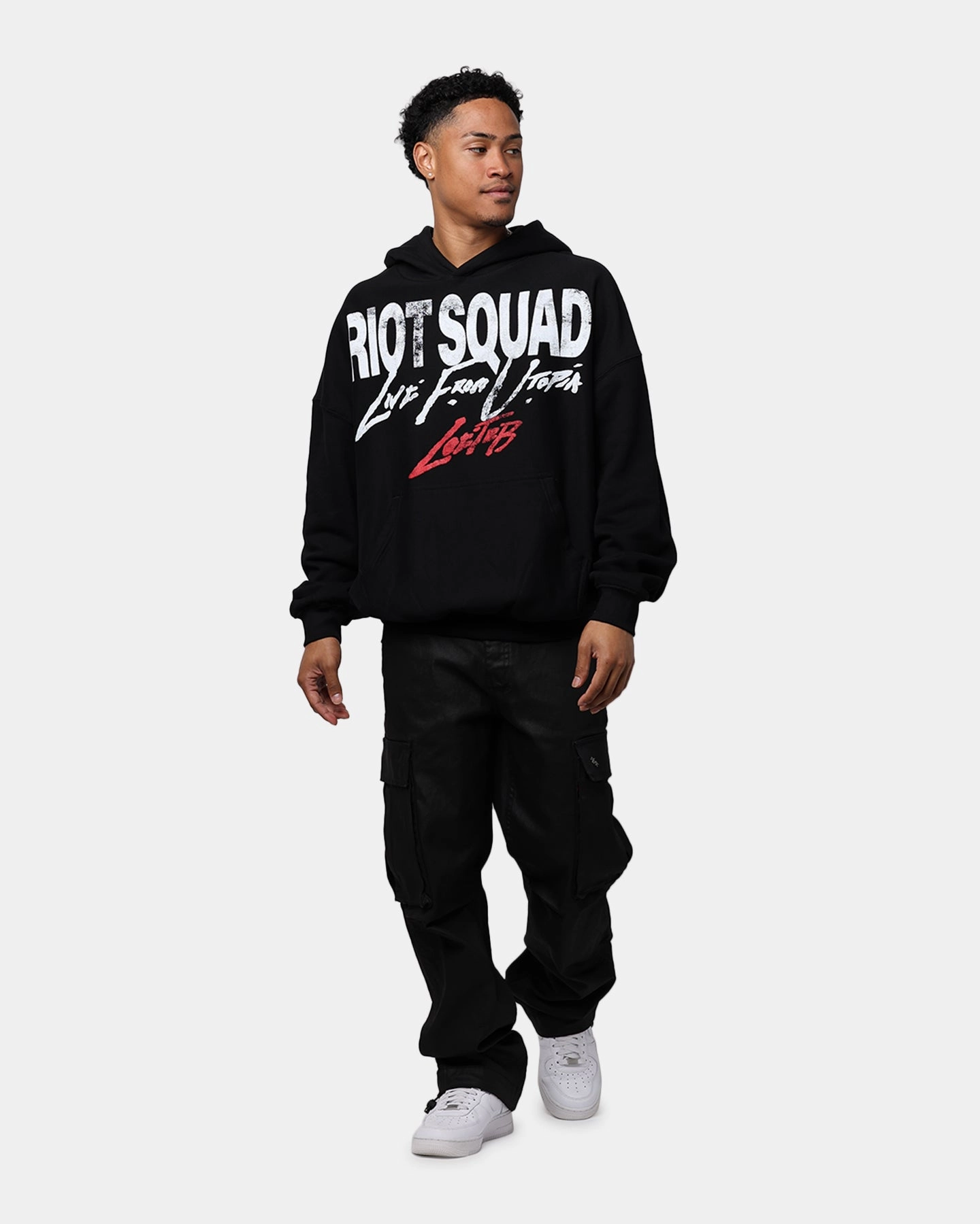 suitable for birthdays Rain Fit Loiter Riot Hoodie Black