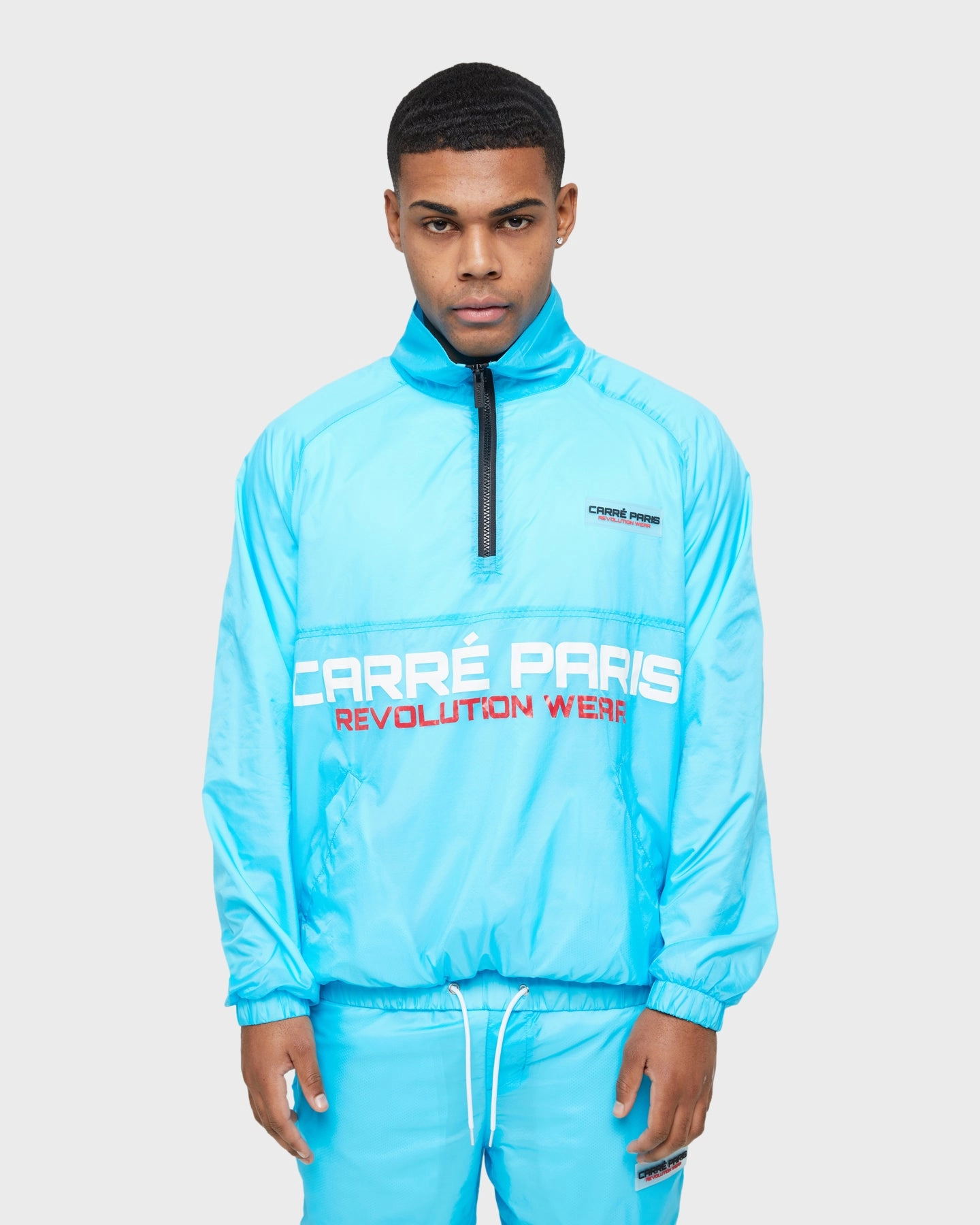 Carr?? Revolution Wear 3/4 Windbreaker Baby Blue Vegan Option