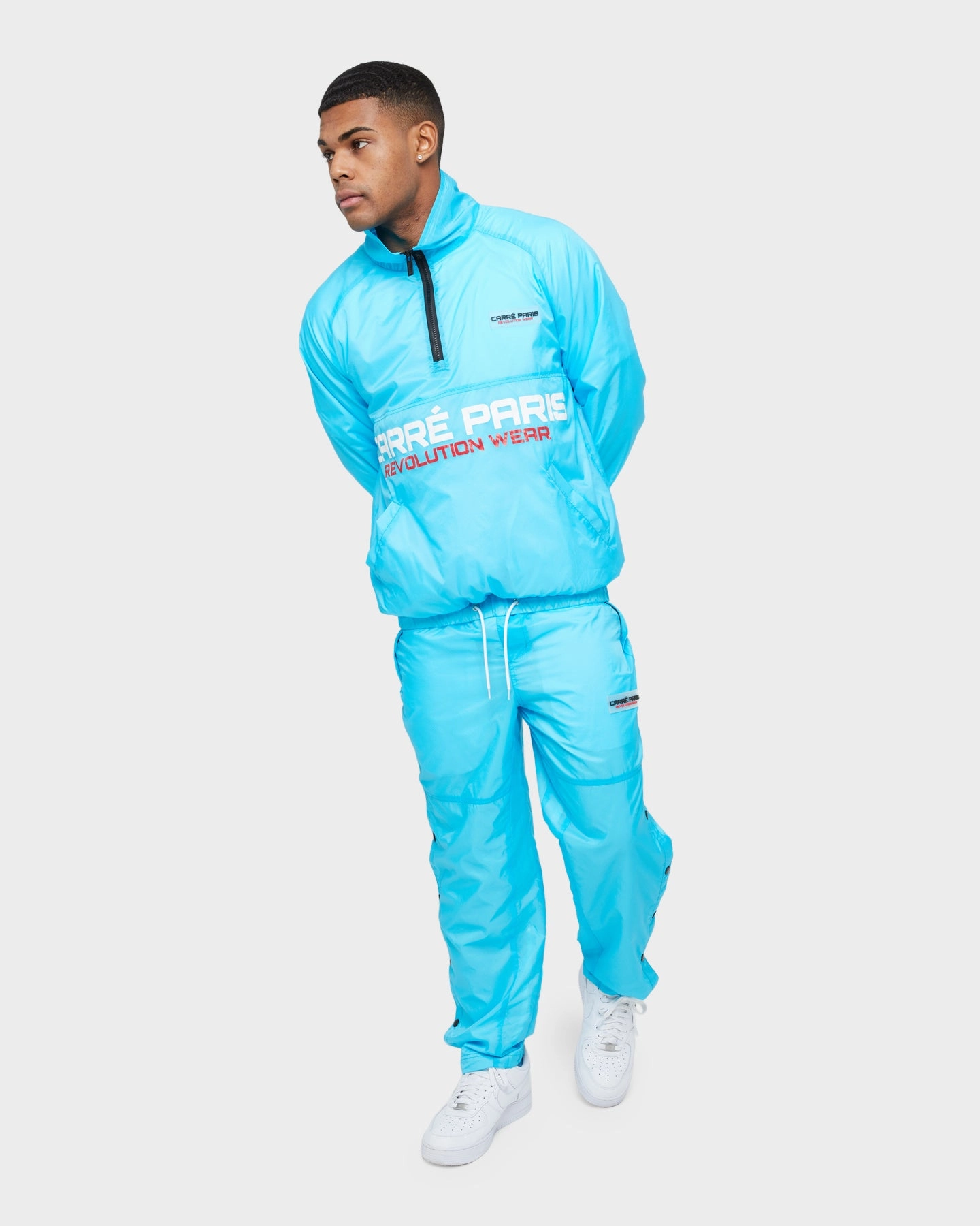 Carr?? Revolution Wear 3/4 Windbreaker Baby Blue Awareness suitable for cultural festivals
