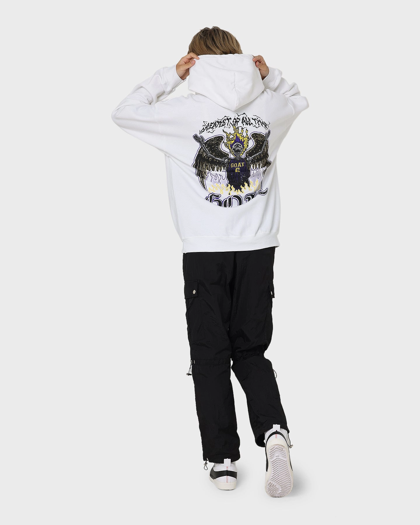 suitable for photography Goat Crew King Skeleton Hoodie White
