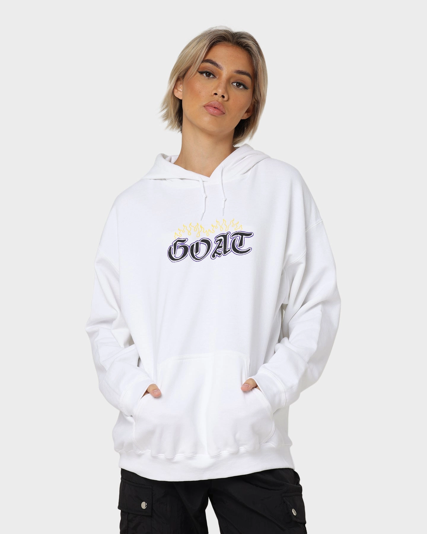 Goat Crew King Skeleton Hoodie White Eco-friendly Durable Zippers