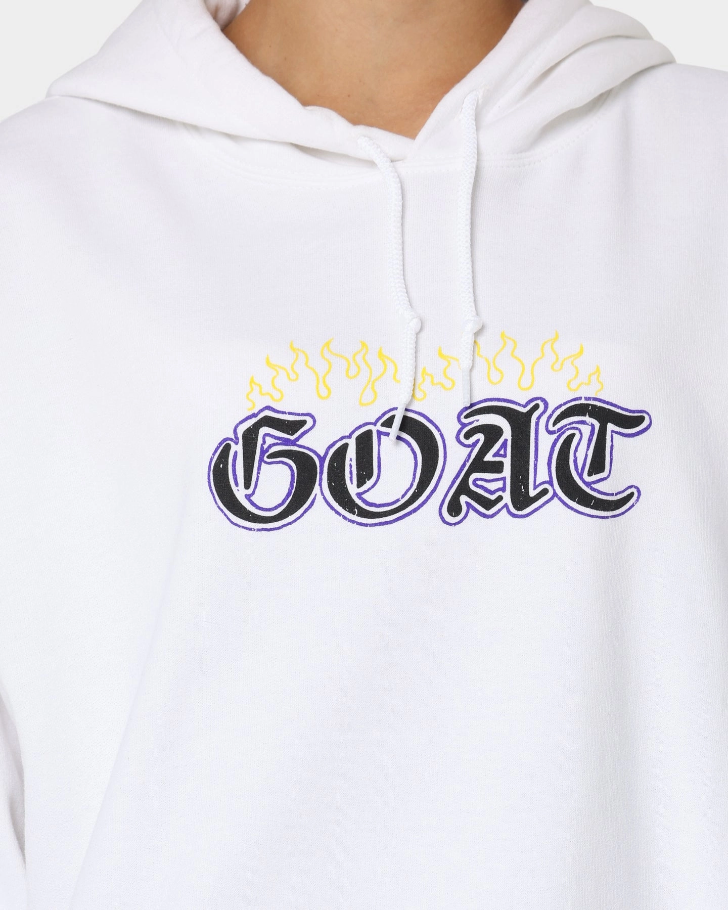 men's fashion Goat Crew King Skeleton Hoodie White