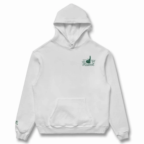 Non Irritating Seams Sublimation Print Malbon Follow Thru Hoodie Golf Jacket White - FW24 Men