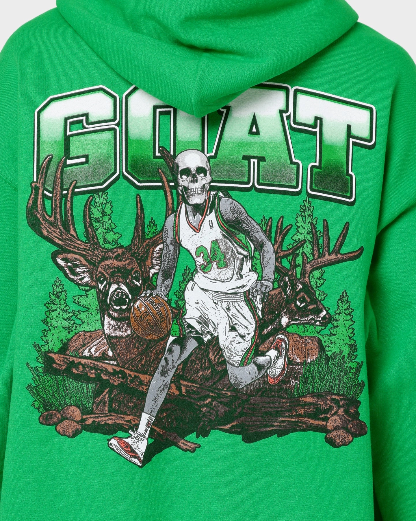 Oil Goat Crew Buck Hunter Hoodie Black