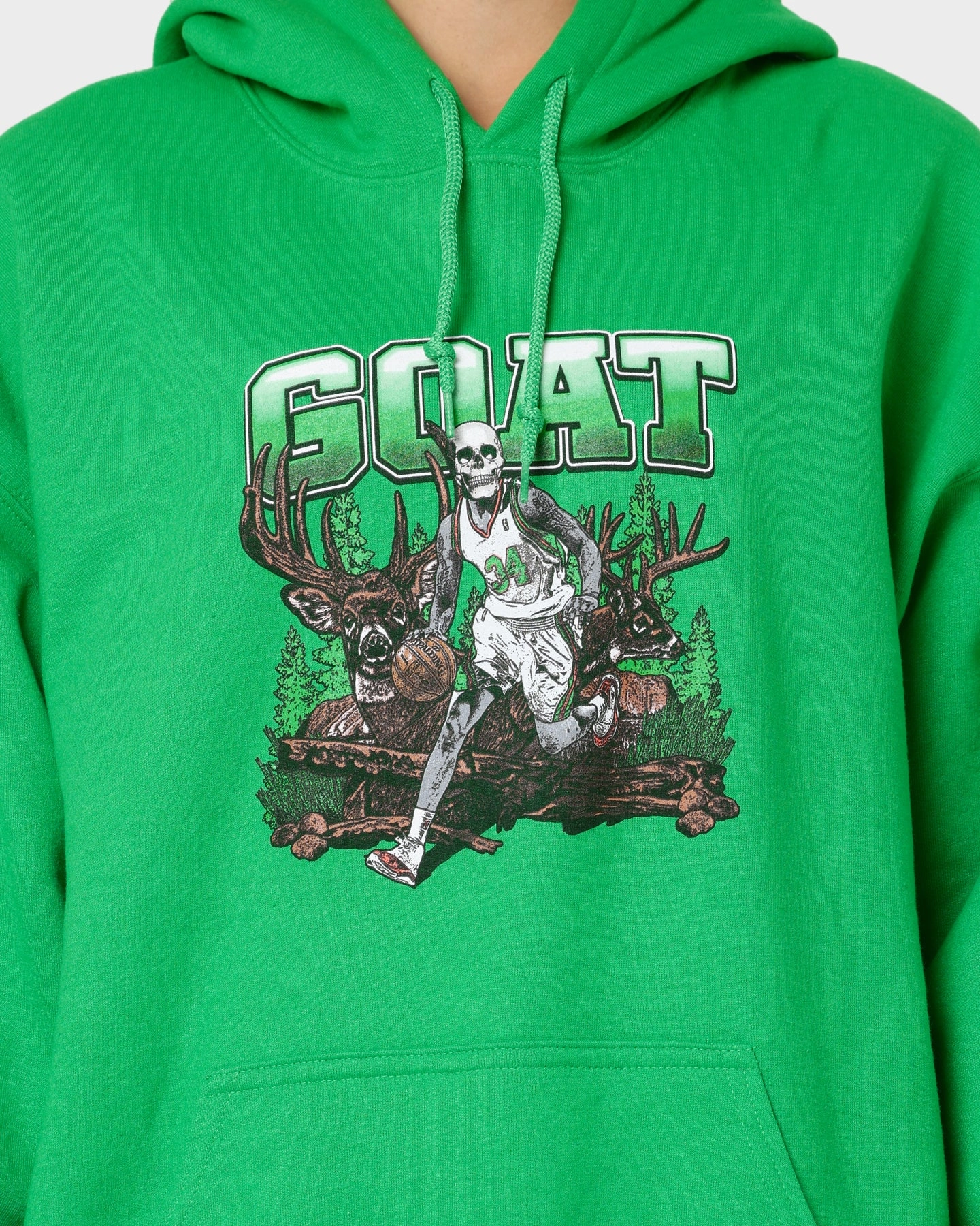 Goat Crew Buck Hunter Hoodie Black Zipper Closure Multi Directional Stretch