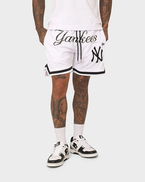New Era New York Yankees Mesh Shorts White hypoallergenic Minimal Fit