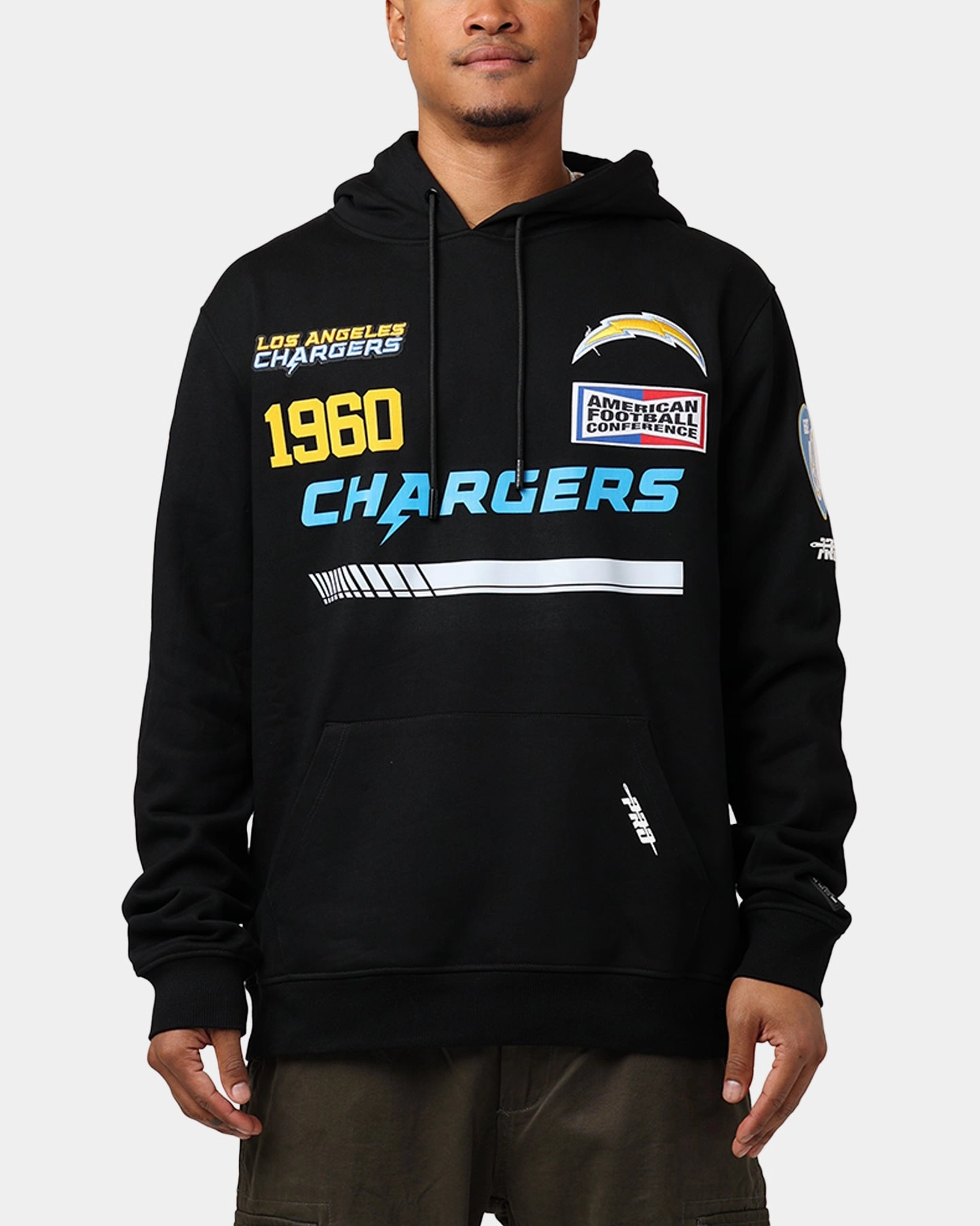 Timeless Form UV-protection Pro Standard Los Angeles Chargers Fast Lane Hoodie Black