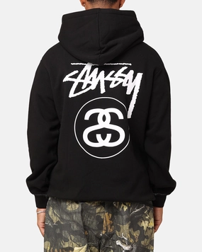 Stretchy Stussy SS Link Fleece Hoodie Black