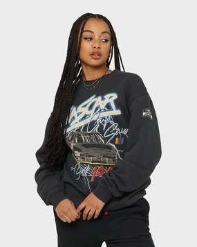 OdorResistant Treatment NASCAR Lightning Cup Series Crewneck Washed Black
