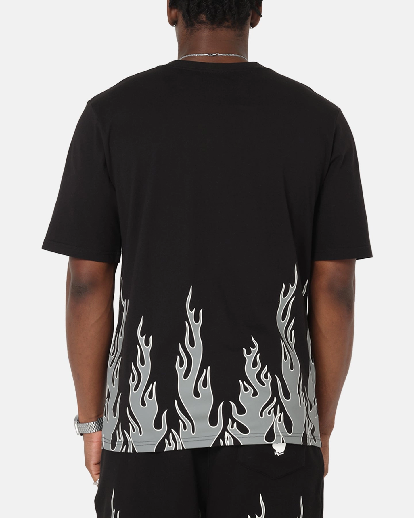 Playboy Gothic Flames T-Shirt Black Sun Protection Outdoor Look