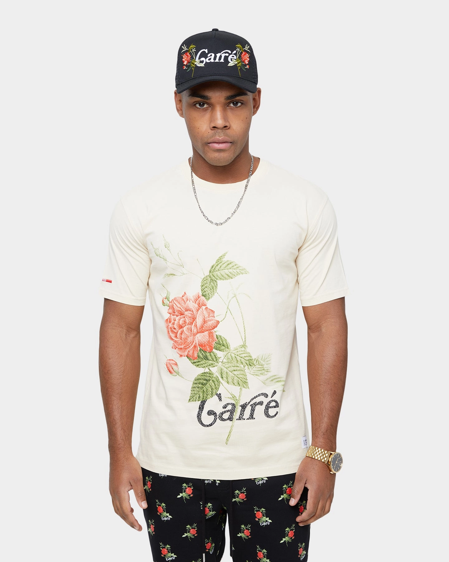 Carre Ament Vintage Classic Short Sleeve T-Shirt Washed Stone Fresh Vibes Anti Static Treatment