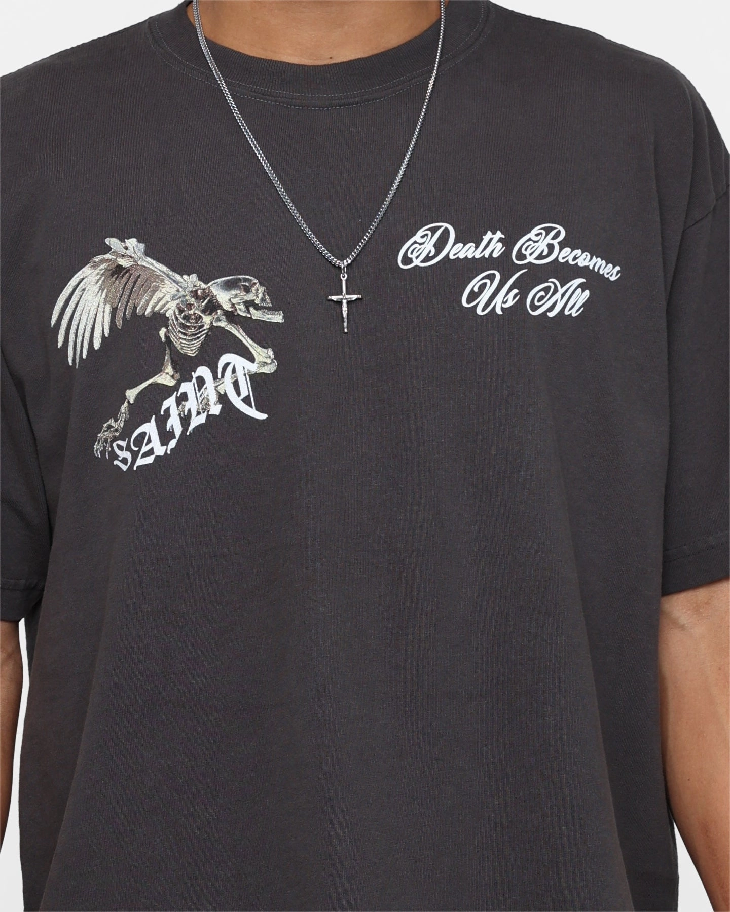 Stylish and Relaxed Saint Morta Departed Lafayette T-Shirt Vintage Black