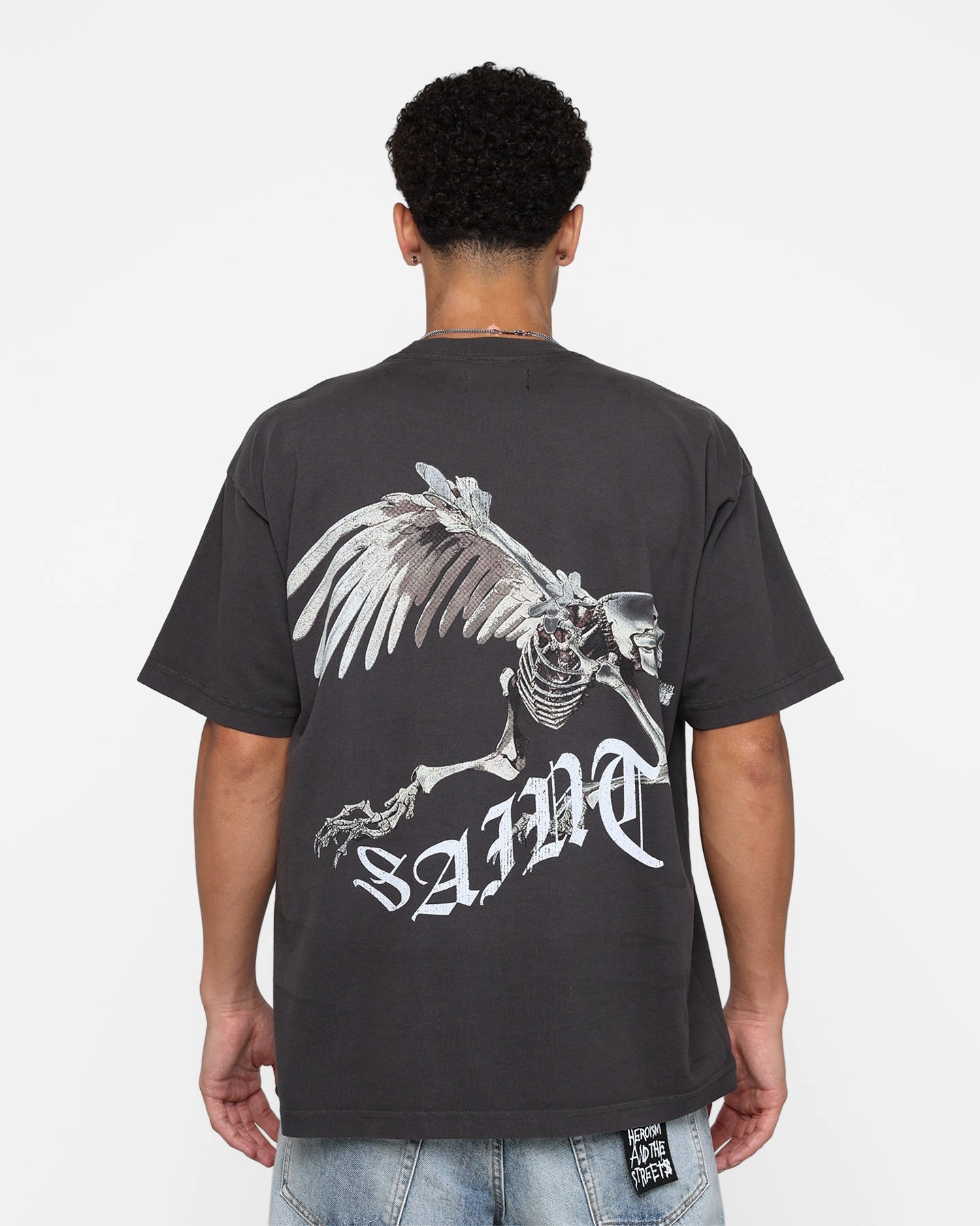 Saint Morta Departed Lafayette T-Shirt Vintage Black Trendy Comfort