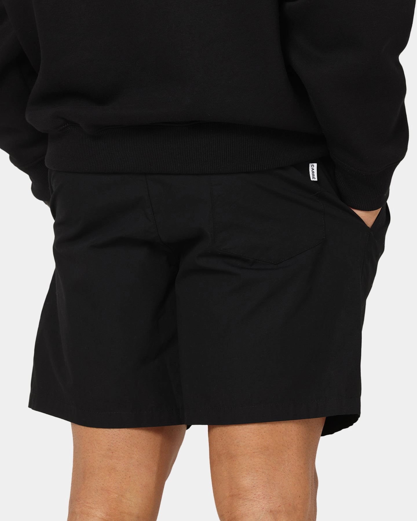 Carre Block Star Beach Shorts Black Chic Comfort stain - resistant