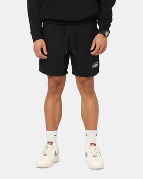 Soft Layers Carre Block Star Beach Shorts Black