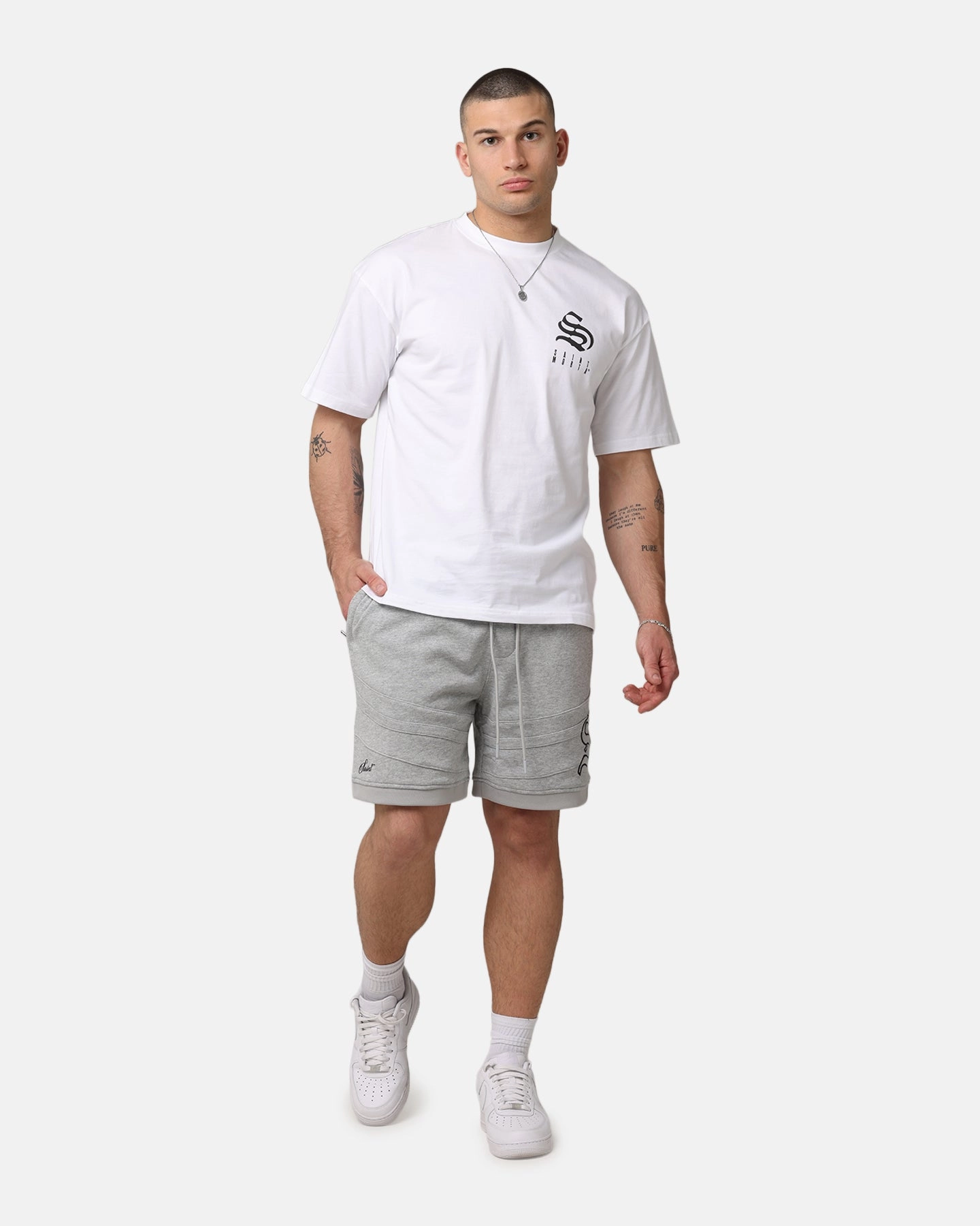 beach shorts Saint Morta Homebase Fleece Shorts Grey Marle