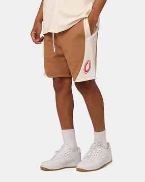 Carre C Star Panelled Shorts Tobacco On The Go Move Friendly