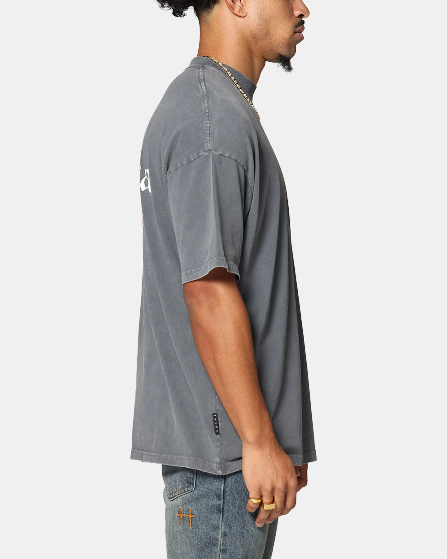 Easy Style Chic Look Saint Morta Heritage Boxy T-Shirt Washed Black