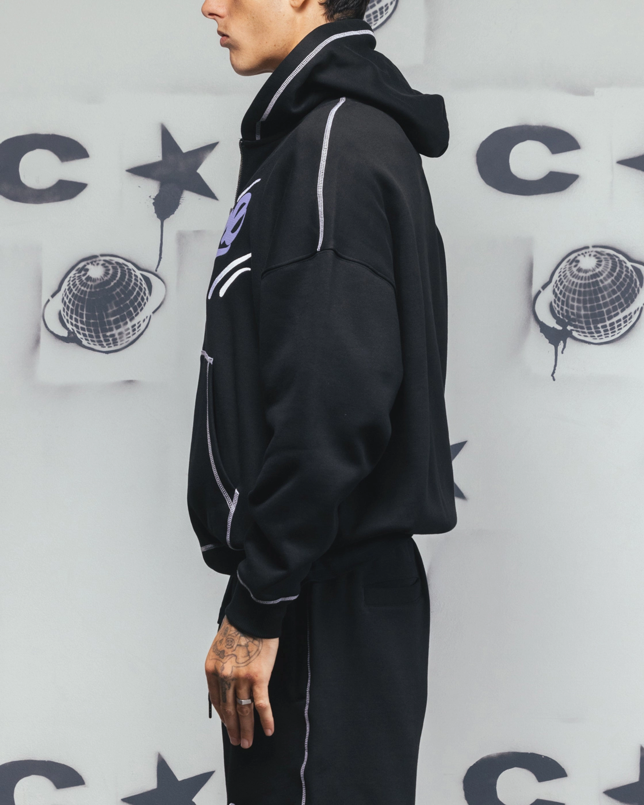 fiber - reinforced body Carre Corrupt Hoodie Black