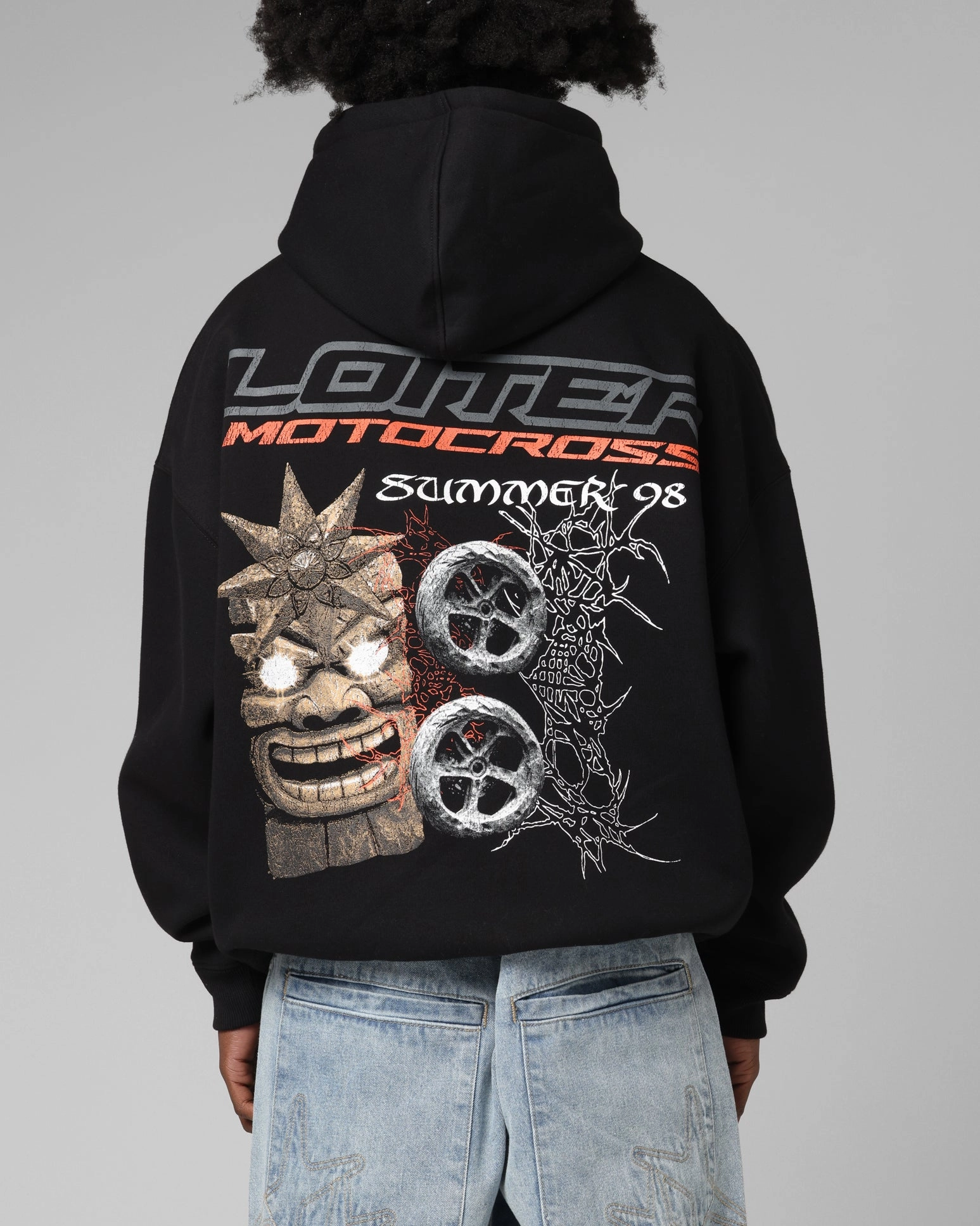 Loiter Summer Motocross Hoodie Black Travel Cool Hobbyist - appealing