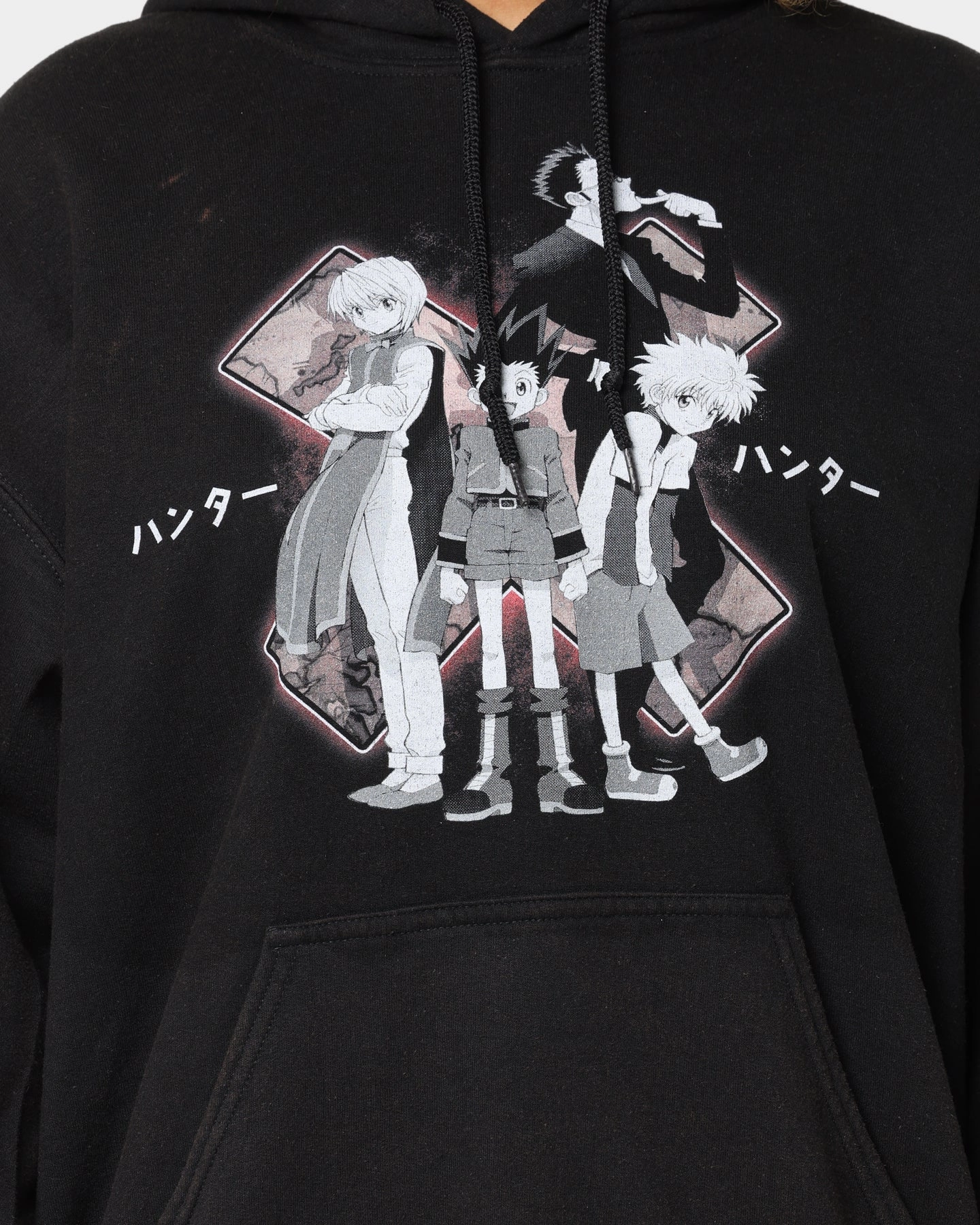 Adventure-Ready Wear Goat Crew X Hunter X Hunter Vintage Hoodie Black Wash