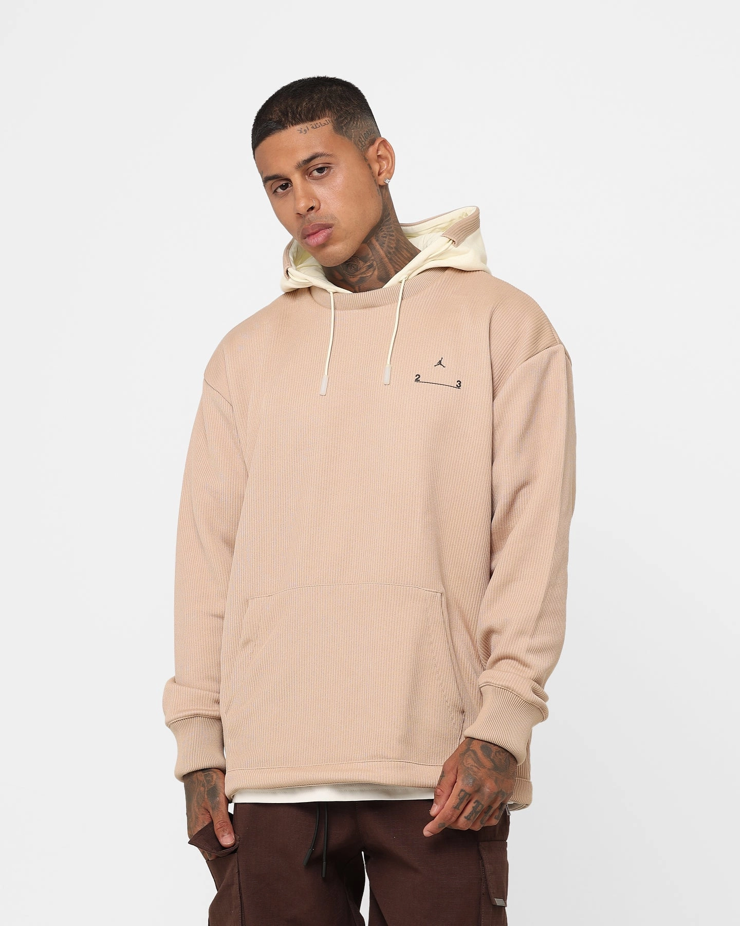 Jordan 23 Engineered Statement Fleece Pullover Hoodie Desert/Coconut Attention