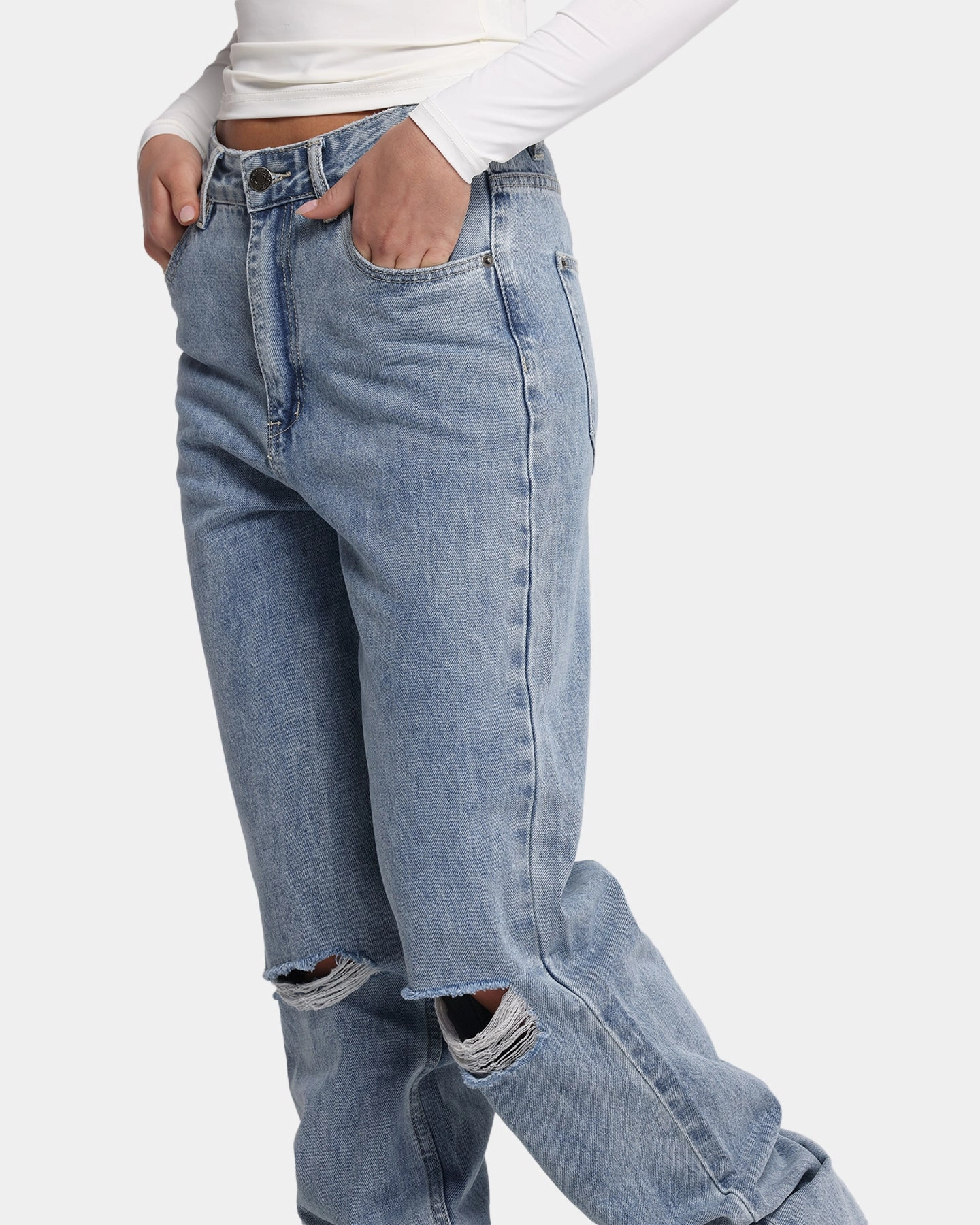 Eco Conscious Denim Neutral Fit Piece XXIII Women's Straight Leg Jeans Blue Denim