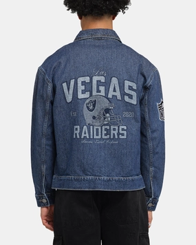 New Era Las Vegas Raiders NFL Denim Jacket Dark Blue Method