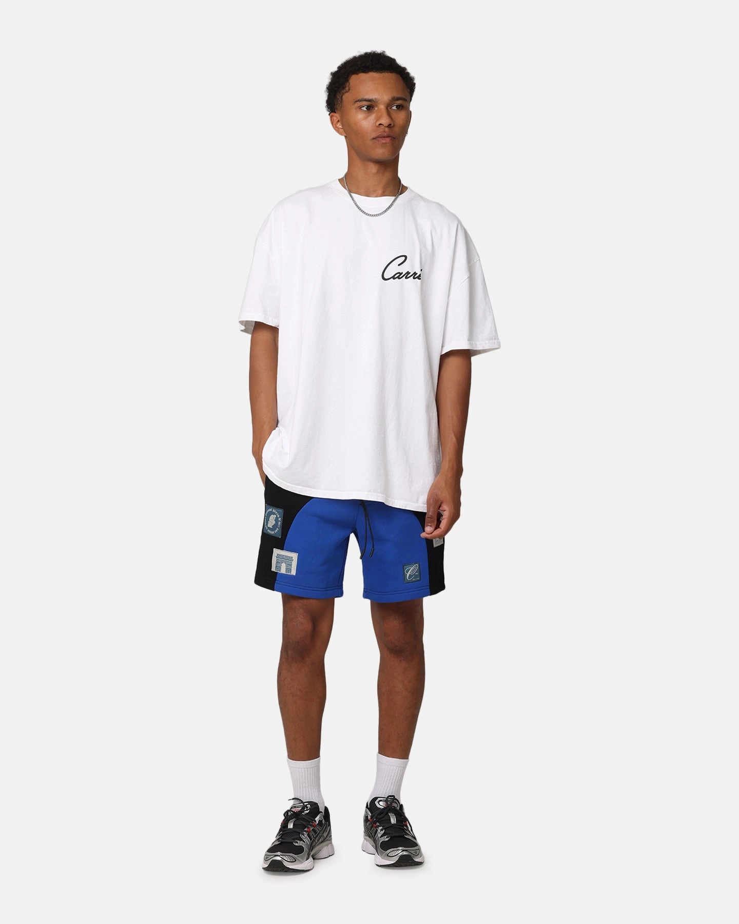Breathable fabric construction Carre Avant Panel Shorts Black/Royal