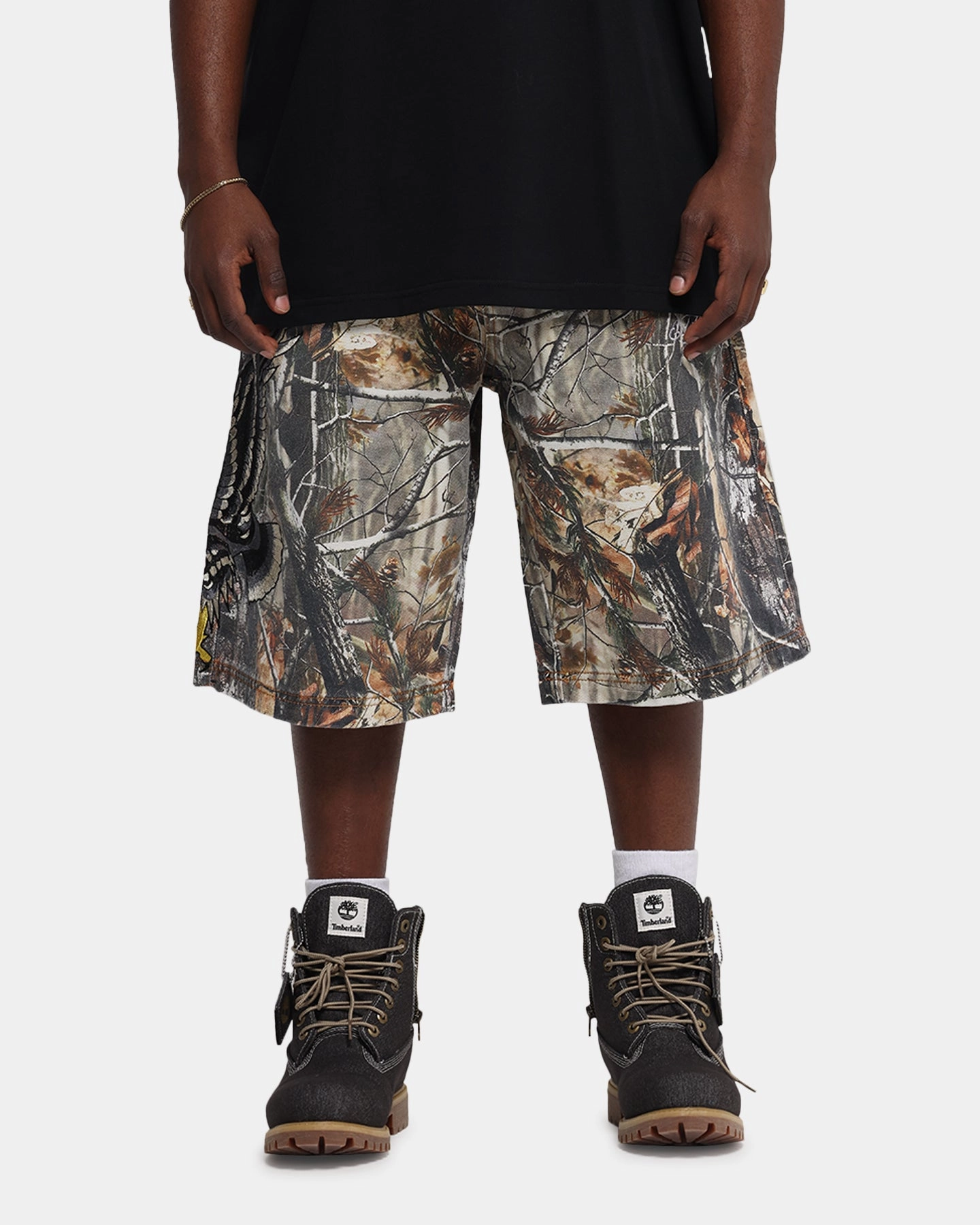 Ed Hardy Eagle Jorts Real Tree Camo Stylish Design Outdoor Activity