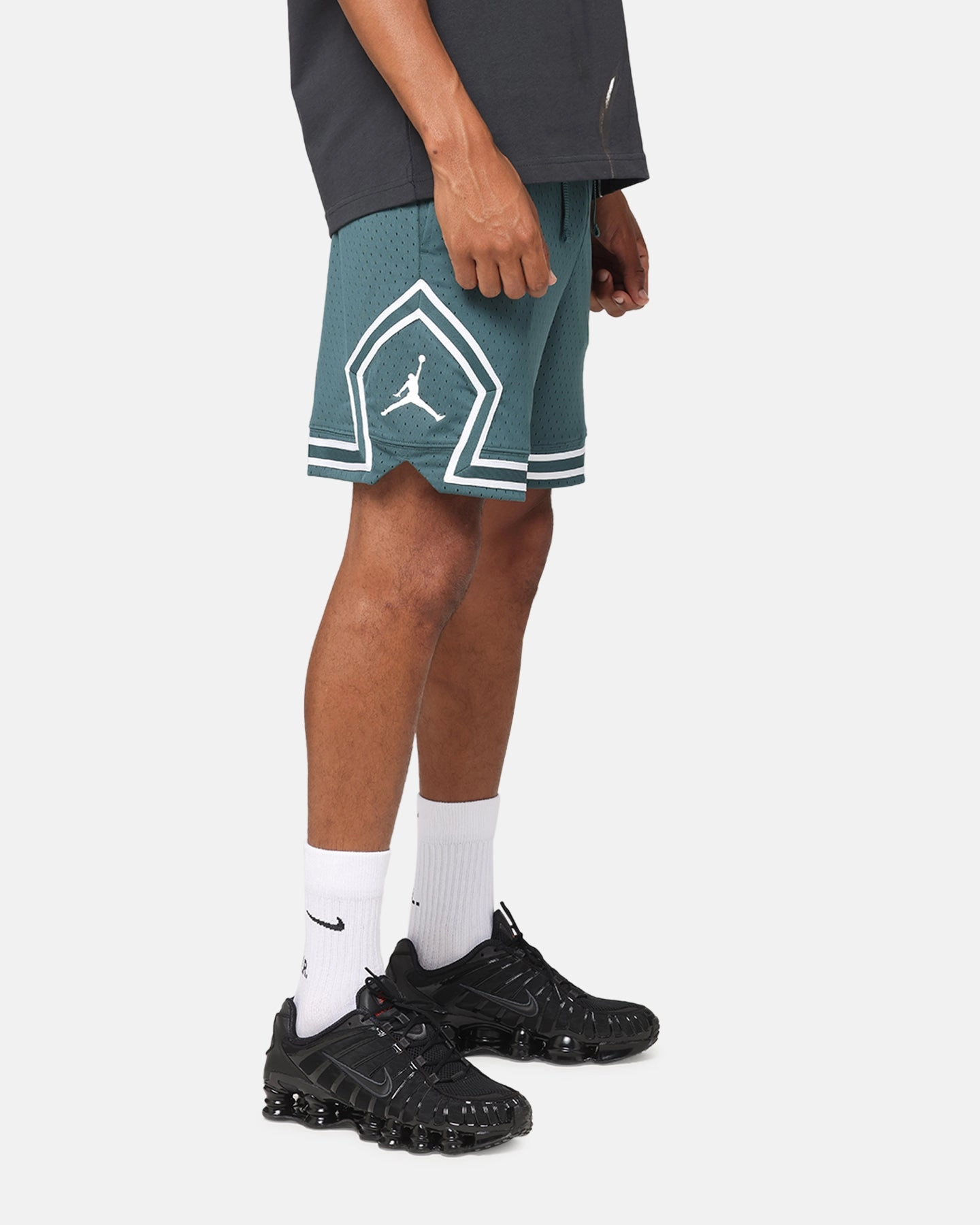 Jordan Dri-Fit Sport Diamond Shorts Oxidized Green/White swim trunks