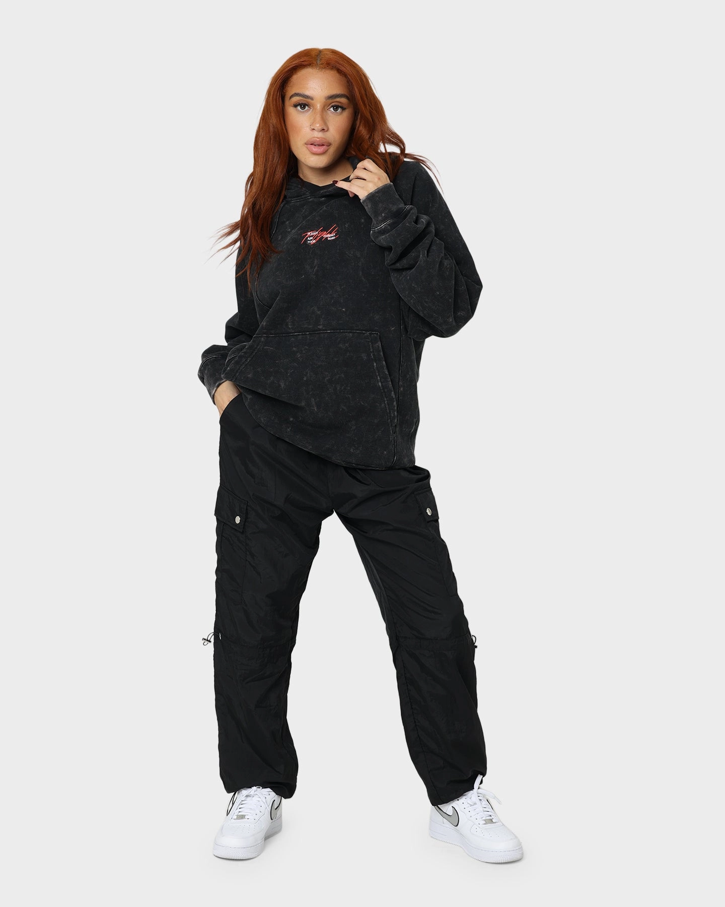 Jordan Flight Heritage French Terry Pullover Hoodie Black Office