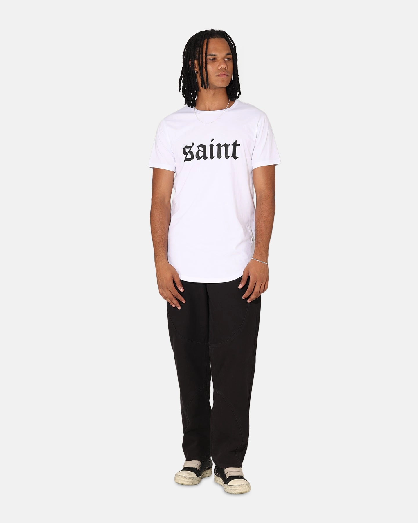 Saint Morta Cambronne El Duplo SS Tee White/Black QuickDry Material