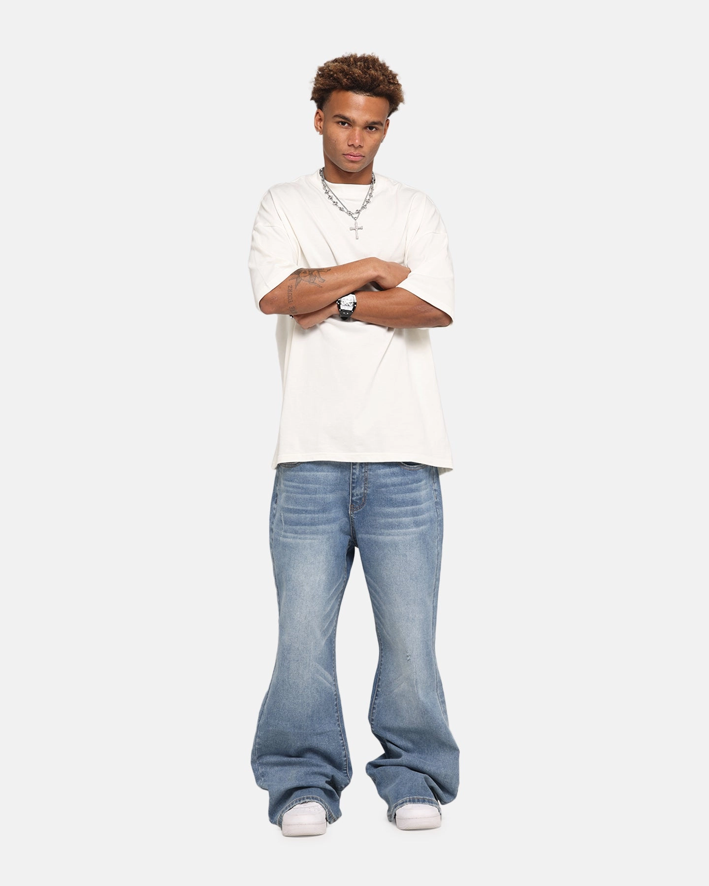 XXIII Game Play Flared Jeans Blue Denim Sustainable Student Outfit Nature Lover Easy Match