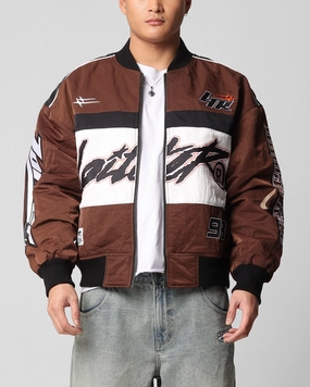 Loiter Racer Motor Jacket Brown Win