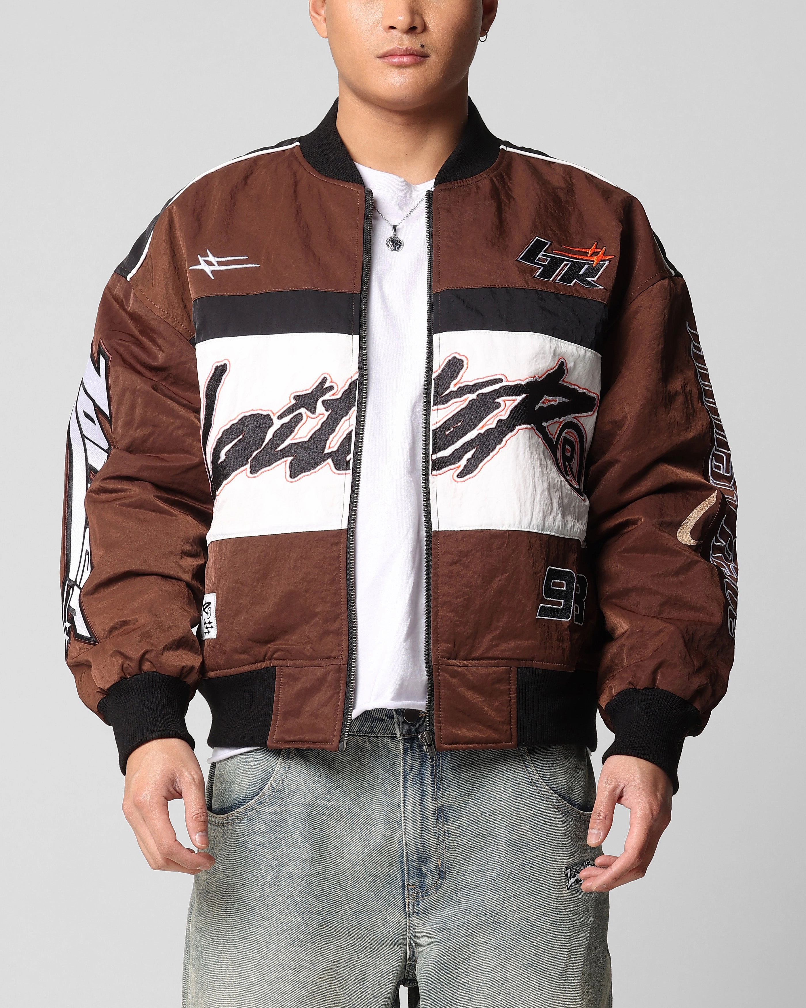 Loiter Racer Motor Jacket Brown Win