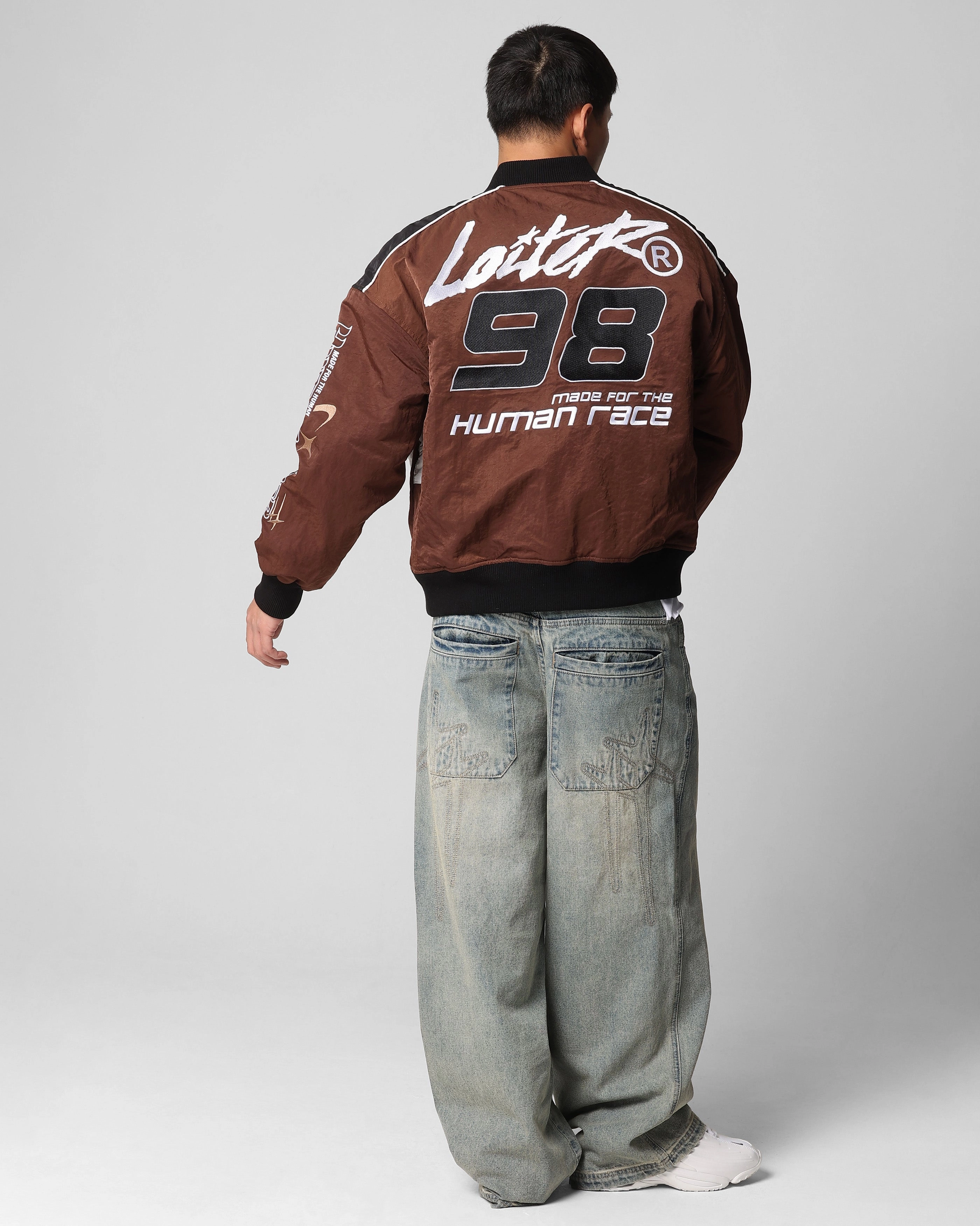 Stroll Frost Shield Loiter Racer Motor Jacket Brown
