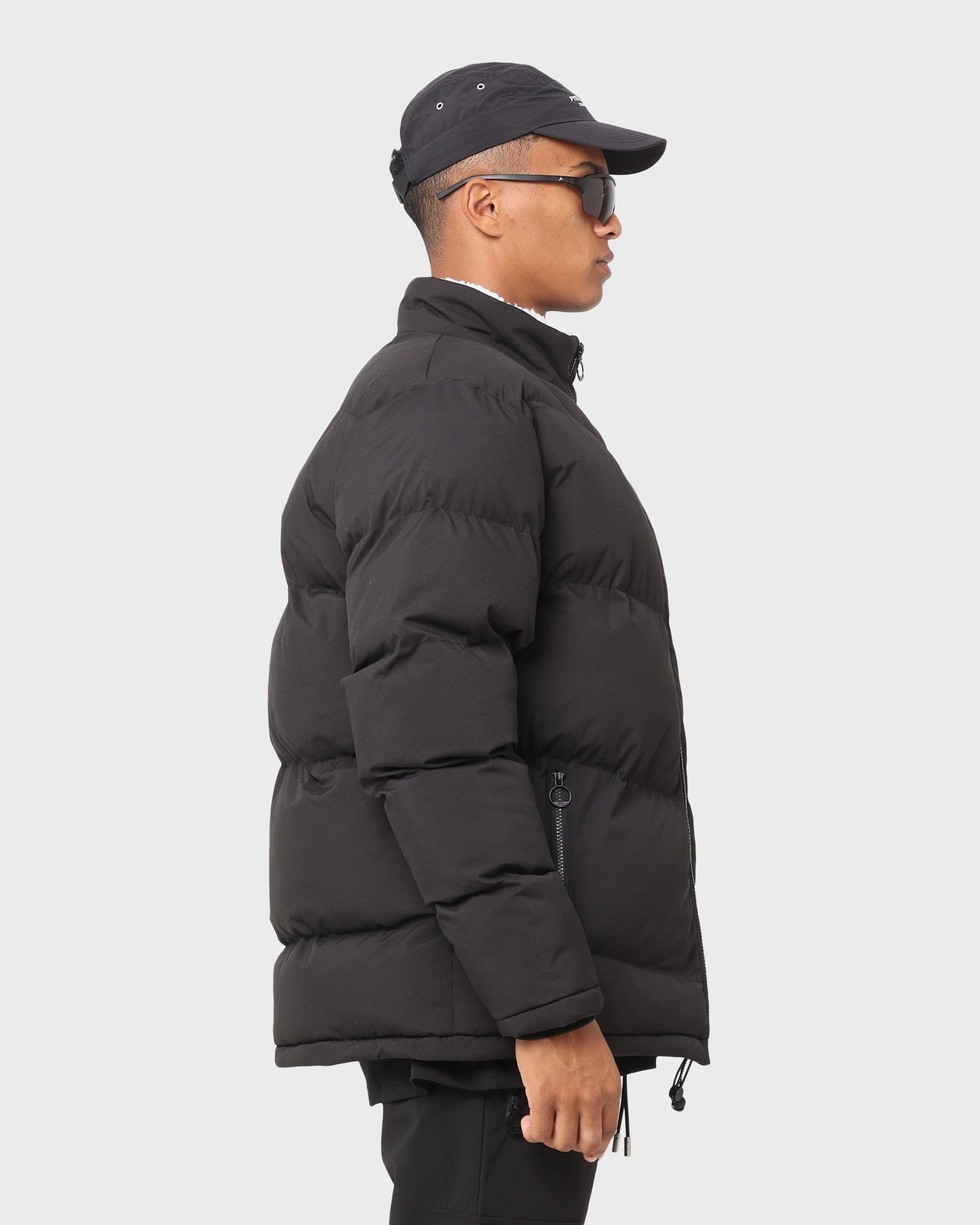 PYRA Sherpa Puffa Jacket Black Container