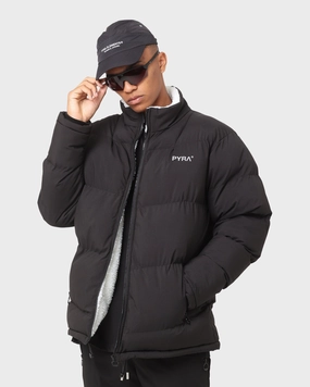 Flexible Layer PYRA Sherpa Puffa Jacket Black