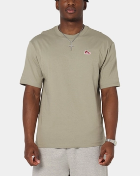 Jordan Brand Sneaker Patch Crewneck T-Shirt Khaki/Black UV Protective Coating Stylish and Fun