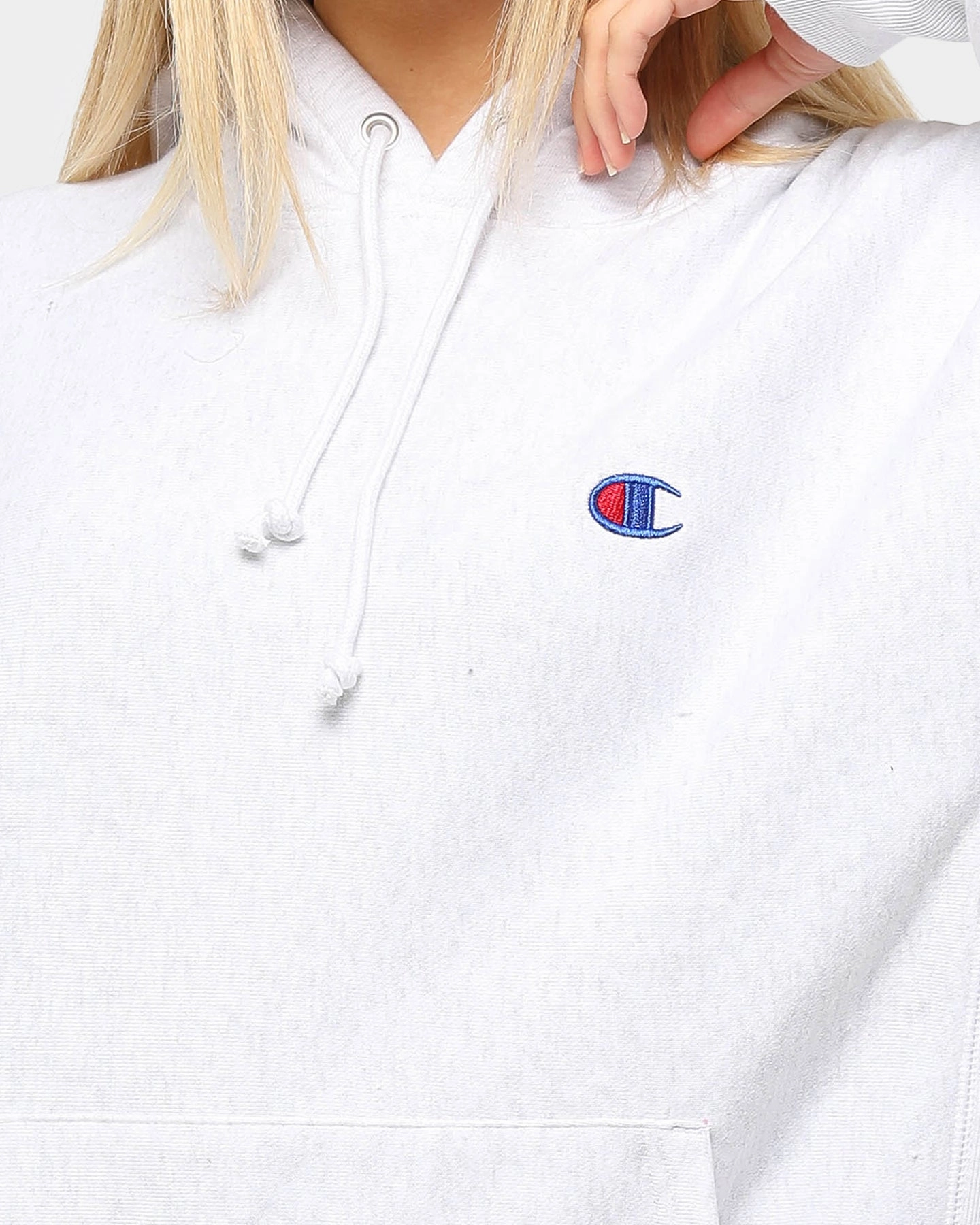All Weather Performance Light Shell Champion Rev Weave Hoodie Silver