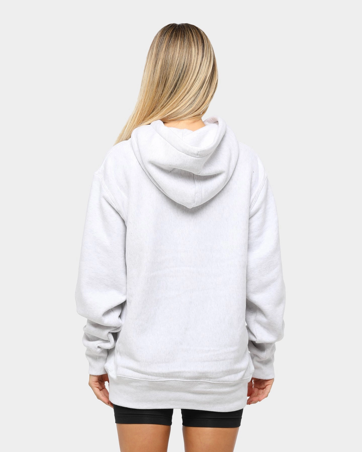 Champion Rev Weave Hoodie Silver Gravity Defying Weight Restore