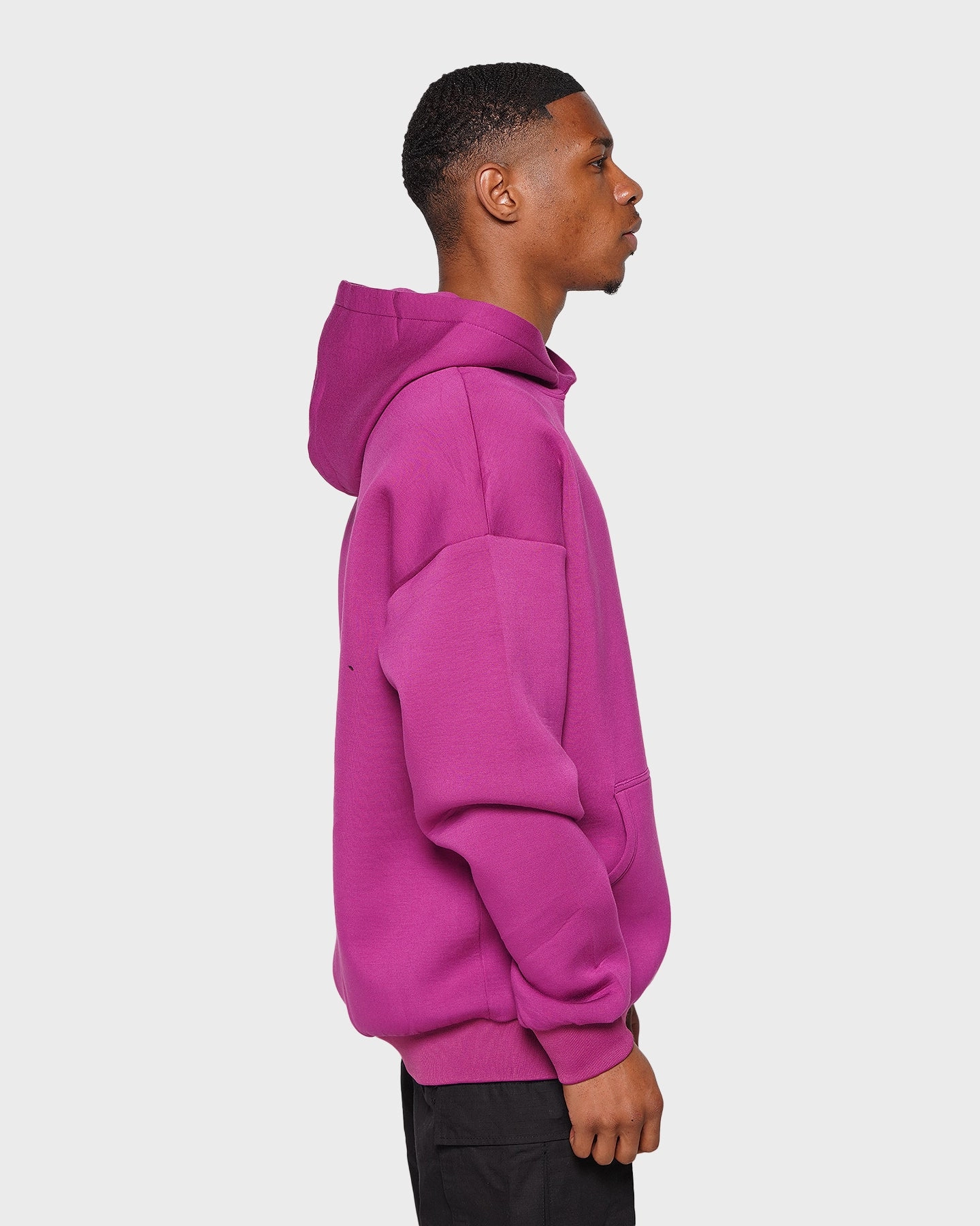 XXIII Riaz Hoodie Dark Grape Low Profile Fasteners Brand Name