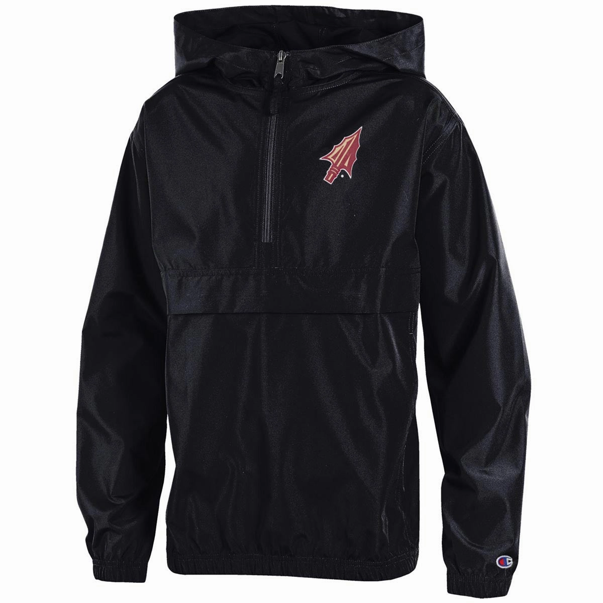 Champion Youth Arrowhead Design Packable Jacket - Black Stylish Chill Piece Clean Edge Piece