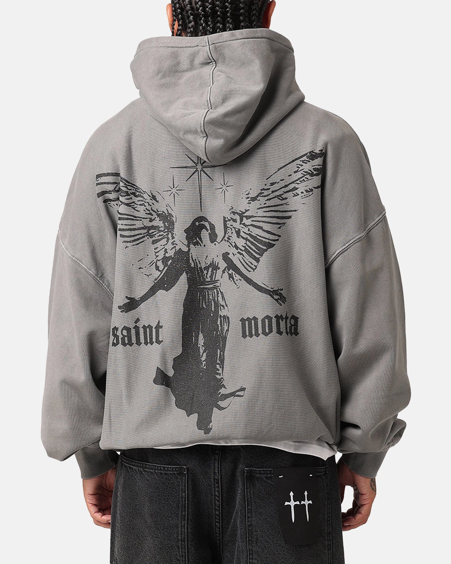 AbrasionResistant Edging Travel Ready Saint Morta Ethereal Hoodie Washed Charcoal