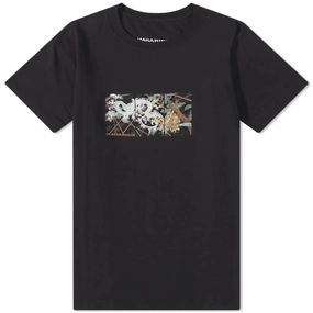 Maharishi Triptcych Water Dragon T-Shirt 'Black' Outdoor Outfit Style Stylish Comfort