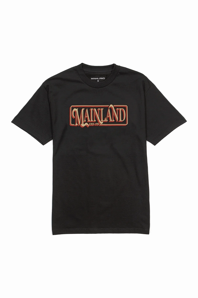 Premium Comfort Mainland Letter Lockup Tee