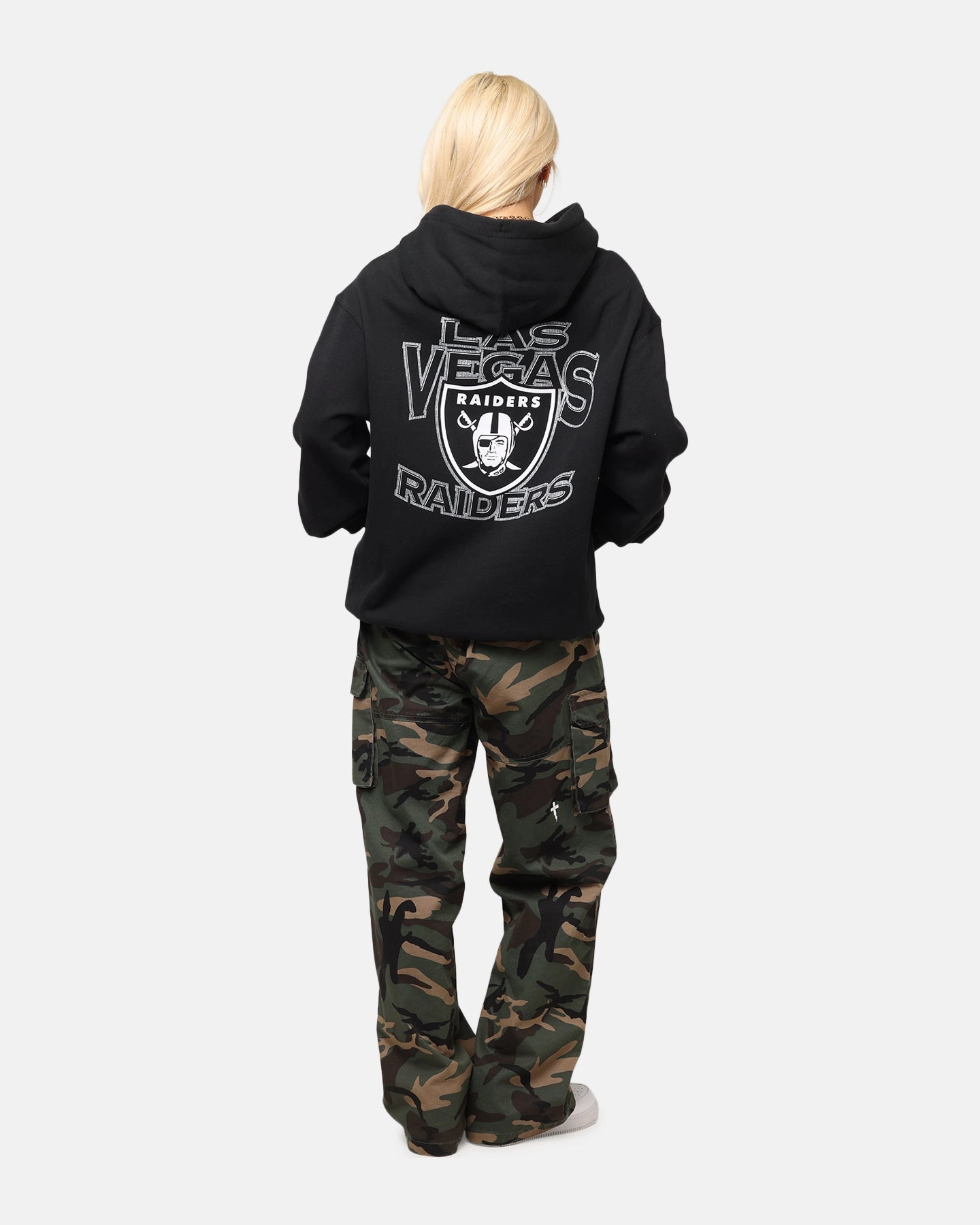 Button-up Majestic Athletic Las Vegas Raiders Acland Hoodie Black